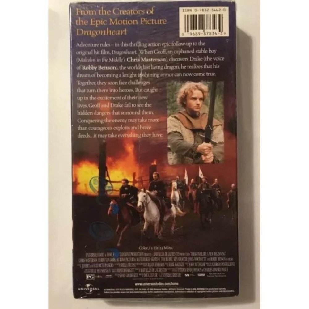 Dragon heart A New Beginning VHS - Picture 2 of 3